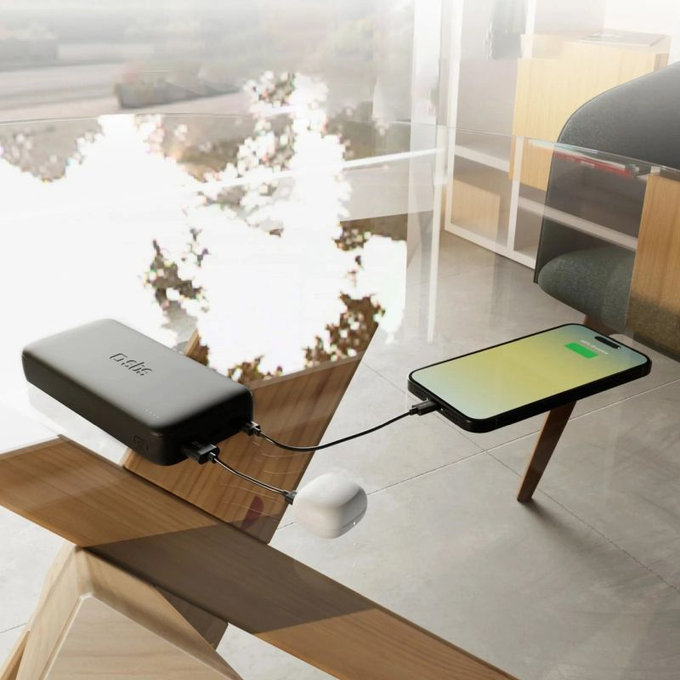 SBS - PowerBank 20000mAh, 10W, Infinity, LiFePO4, USB-C/USB-A, černá