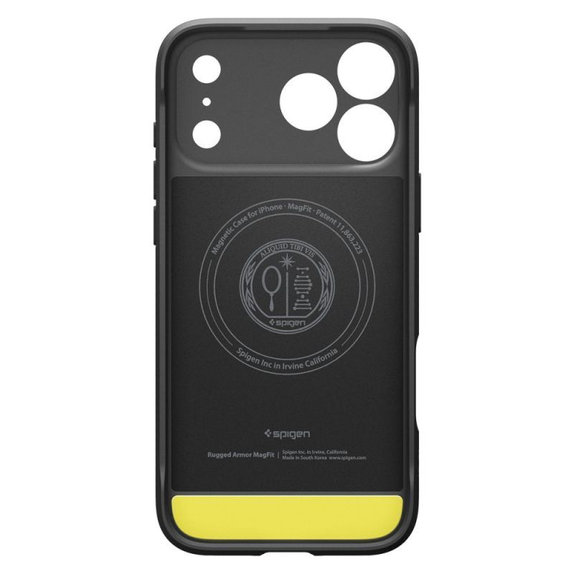 Spigen - Pouzdro Rugged Armor s MagSafe pro iPhone 17 Pro, Matte Black