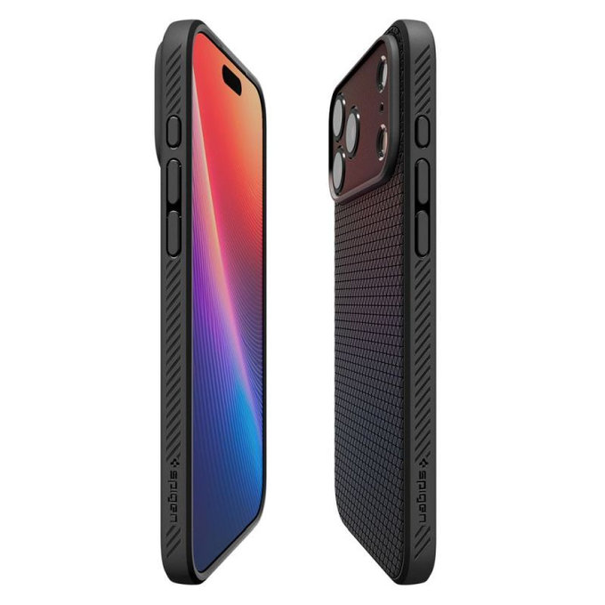 Spigen - Pouzdro Liquid Air pro iPhone 17 Pro, Matte Black