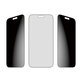 Tvrzené sklo UWF 2-Way Privacy s Fastfit pro iPhone 17 Pro Max, Černá, PanzerGlass