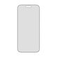 Tvrzené sklo UWF 2-Way Privacy s Fastfit pro iPhone 17 Pro Max, Černá, PanzerGlass