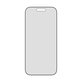 Tvrzené sklo UWF 2-Way Privacy s Fastfit pro iPhone 17/16 Pro, Černá, PanzerGlass