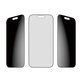Tvrzené sklo UWF 2-Way Privacy s Fastfit pro iPhone 17/16 Pro, Černá, PanzerGlass