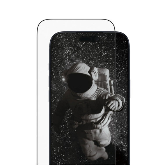 Tvrzené sklo UWF Ceramic II s aplikátorem pro iPhone 17 Air, Černá, PanzerGlass