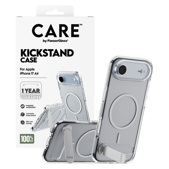 Pouzdro Kickstand pro iPhone Air, Transparentní, PanzerGlass