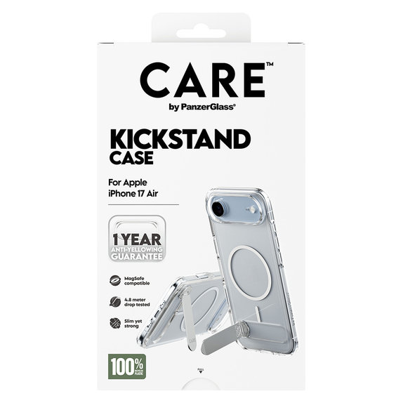 Pouzdro Kickstand pro iPhone Air, Transparentní, PanzerGlass