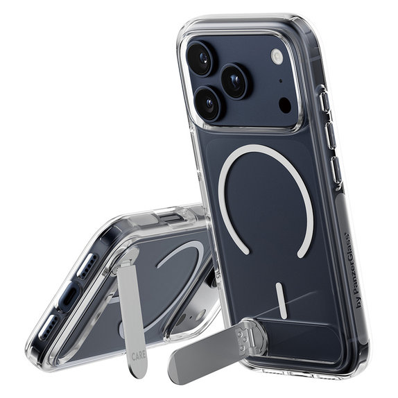 Pouzdro Kickstand pro iPhone 17 Pro, Transparentní, PanzerGlass