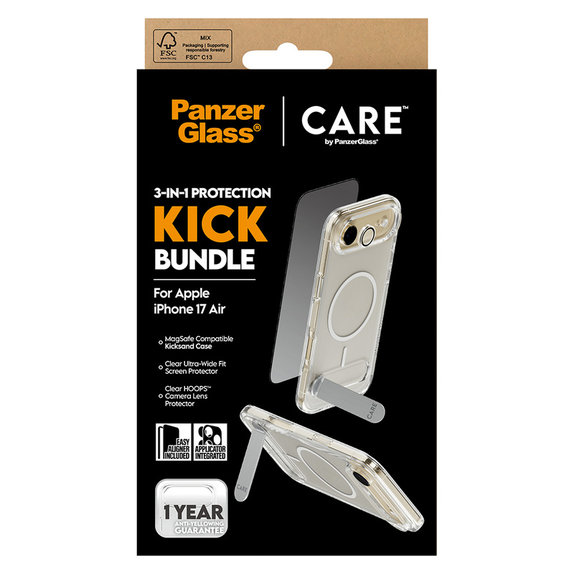 Bundle 3v1 Kick pro iPhone Air, PanzerGlass