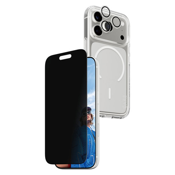 Bundle 3v1 Privacy pro iPhone 17 Pro, PanzerGlass