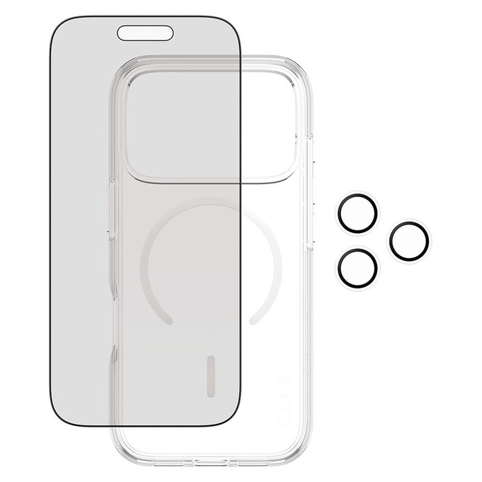 Bundle 3v1 Privacy pro iPhone 17 Pro, PanzerGlass