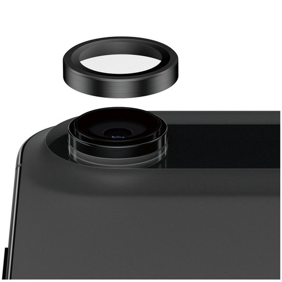 Ochranný kryt objektivu Hoops Ceramic II pro iPhone 17 Air, Černá, PanzerGlass