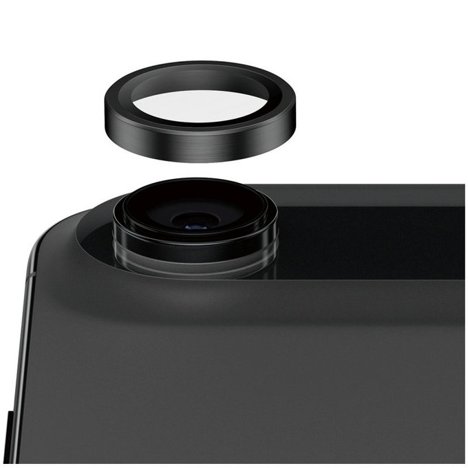 Ochranný kryt objektivu Hoops Ceramic II pro iPhone 17 Air, Černá, PanzerGlass