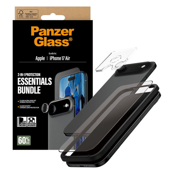 Bundle Essentials 2v1 pro iPhone 17 Air, PanzerGlass