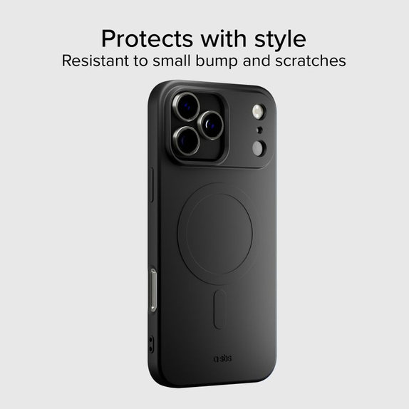 SBS - Pouzdro Instinct Mag kompatibilní s MagSafe pro iPhone 17 Pro, černá