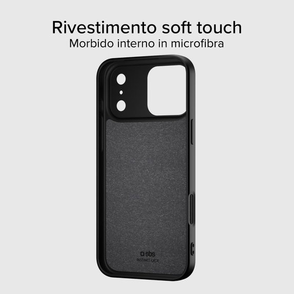 SBS - Pouzdro Instinct Mag kompatibilní s MagSafe pro iPhone 17 Pro, černá