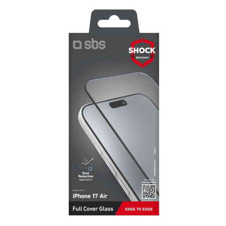 SBS - Tvrzené sklo Full Cover pro iPhone 17 Air, černá
