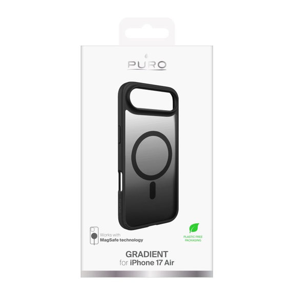 PURO - Pouzdro Gradient s MagSafe pro iPhone 17 Air, černá