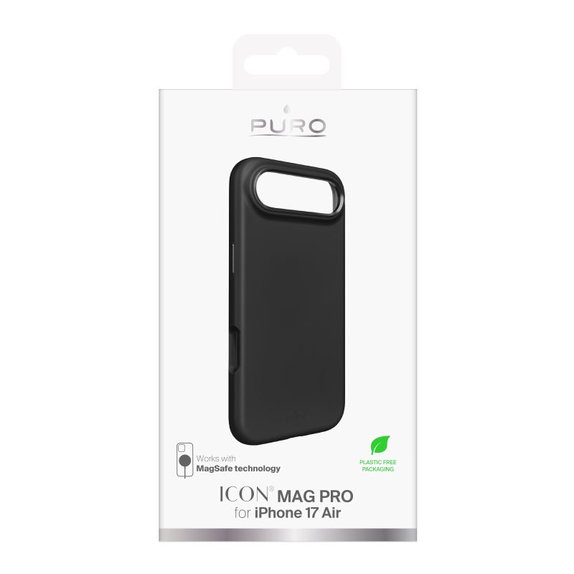 PURO - Pouzdro ICON MAG PRO s MagSafe pro iPhone 17 Air, černá