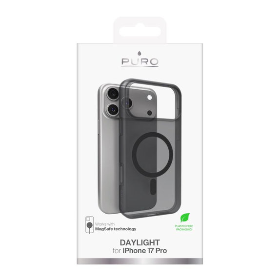 PURO - Pouzdro DAYLIGHT s MagSafe pro iPhone 17 Pro, černá
