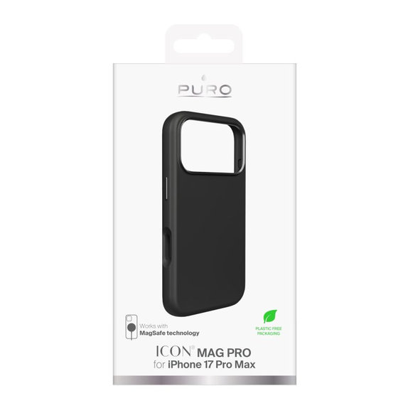 PURO - Pouzdro ICON MAG PRO s MagSafe pro iPhone 17 Pro Max, černá