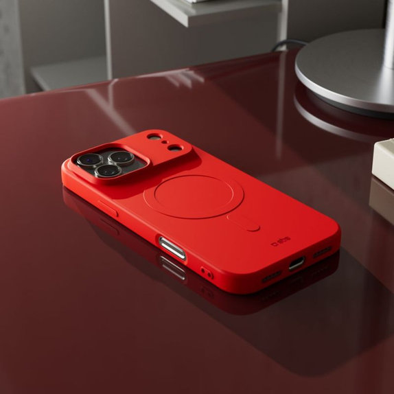 SBS - Pouzdro Instinct Mag kompatibilní s MagSafe pro iPhone 17 Pro, červená