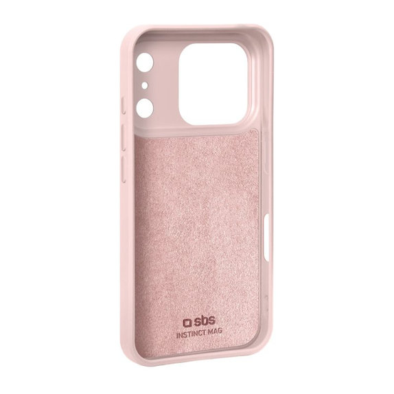 SBS - Pouzdro Instinct Mag kompatibilní s MagSafe pro iPhone 17 Pro Max, růžová