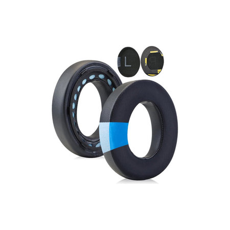 Náhradní Náušníky pro Bose NC700, Paměťová pěna + Textil + PU kůže, Černé, Chladivý gel, 1 pár