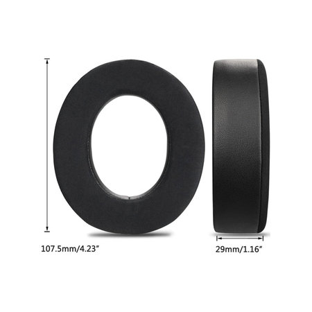 Náhradní Náušníky pro Corsair HS50, HS50 Pro, Paměťová pěna + Textil, Černé, Chladivý gel, 1 pár