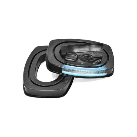 Náhradní Náušníky pro Howard Leight Impact, Paměťová pěna + Kůže, Černé, Chladivý gel, 1 pár