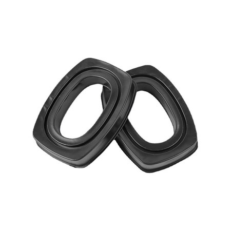 Náhradní Náušníky pro Howard Leight Impact, Paměťová pěna + Kůže, Černé, Chladivý gel, 1 pár