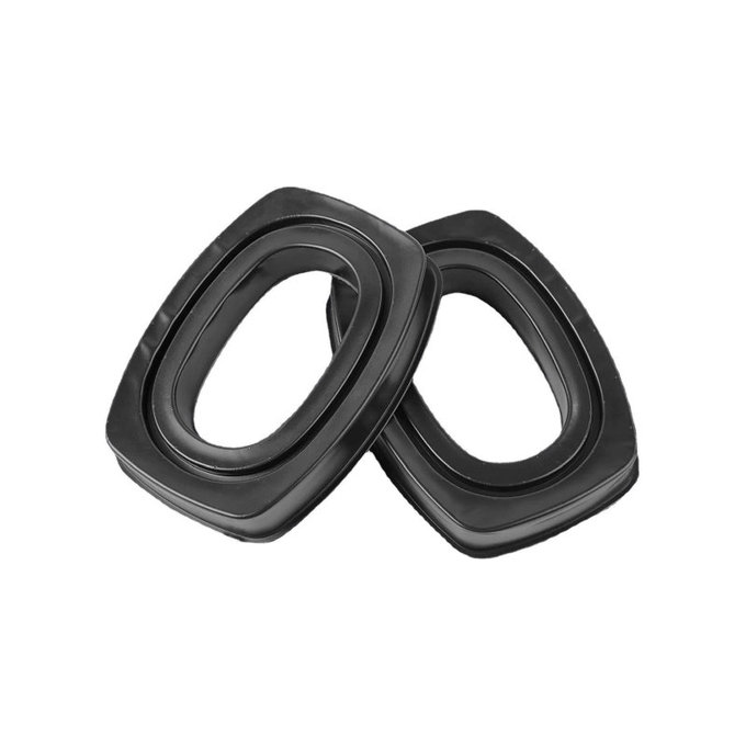 Náhradní Náušníky pro Howard Leight Impact, Paměťová pěna + Kůže, Černé, Chladivý gel, 1 pár