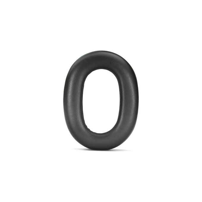 Náhradní Náušníky pro Jabra Evolve2 85 UC/MS, Paměťová pěna + Kůže, Černé, 1 pár