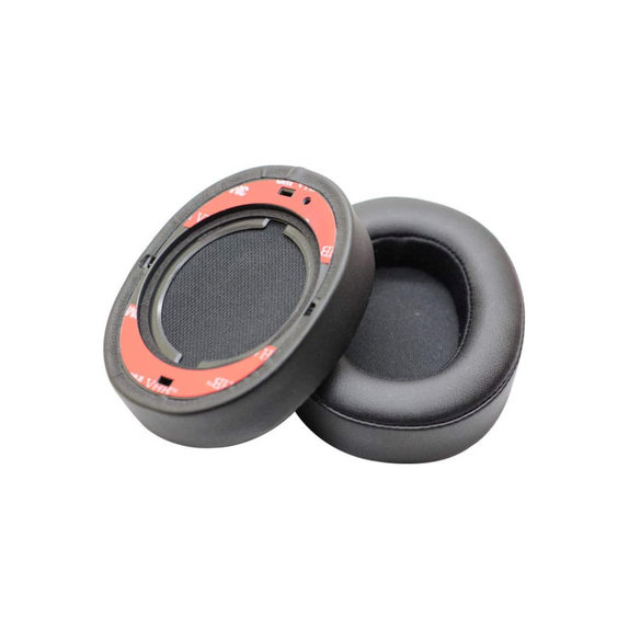 Náhradní Náušníky pro JBL Synchros E55BT, Paměťová pěna + PU kůže, Černé, 1 pár