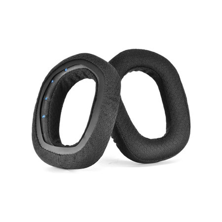 Náhradní Náušníky pro Logitech G435, Pěna + Textil, Černé, 1 pár