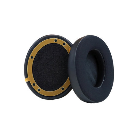 Náhradní Náušníky pro Beats Studio Pro, Paměťová pěna + Textil + Kůže, Černé, Chladivý gel, 1 pár