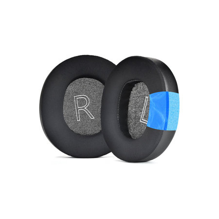 Náhradní Náušníky pro Microsoft Xbox Series, Paměťová pěna + PU kůže + Textil, Černé, Chladivý gel, 1 pár
