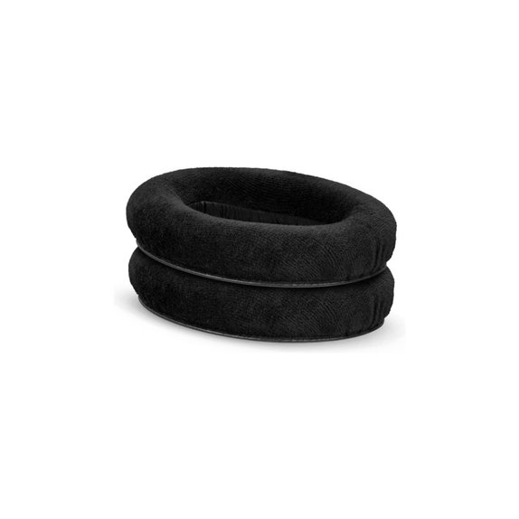 Náhradní Náušníky pro Sennheiser HD545, HD600, HD650, Paměťová pěna + Textil, Černé, 1 pár