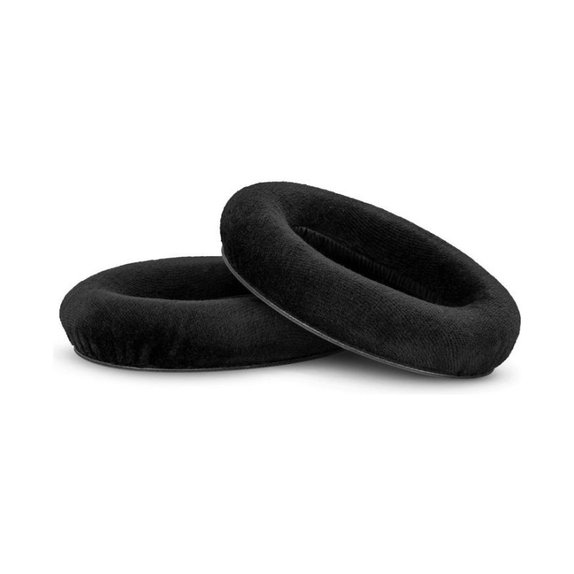 Náhradní Náušníky pro Sennheiser HD545, HD600, HD650, Paměťová pěna + Textil, Černé, 1 pár