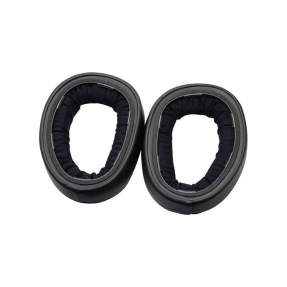 Náhradní Náušníky pro Sennheiser GSP500, GSP600, Paměťová pěna + PU kůže, Černé, 1 pár