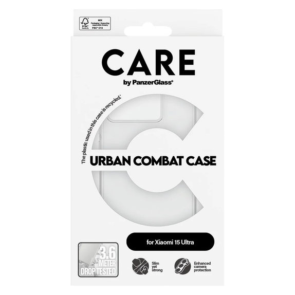 Pouzdro Urban Combat pro Xiaomi 15 Ultra, Transparentní, PanzerGlass