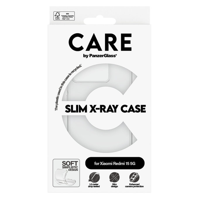 Pouzdro X-Ray pro Xiaomi Redmi 15 5G, Transparentní, PanzerGlass