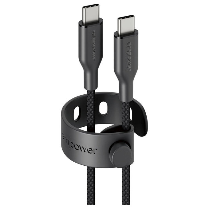 Kabel USB-C, 60 W, Racing, 1, 2 m, Space Black, empower
