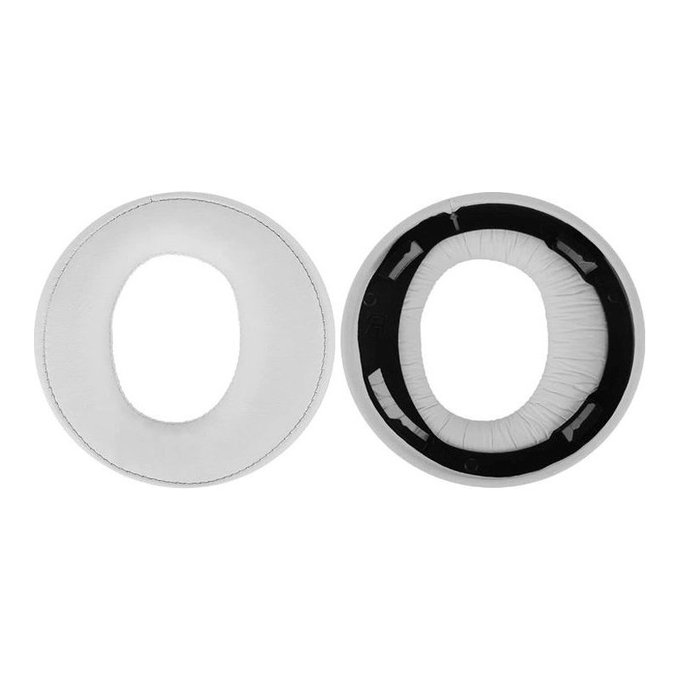 Náhradní Náušníky pro Sony PlayStation Gold Wireless Stereo PS3, PS4 CECHYA-0083, Paměťová pěna + PU kůže, Bílé, 1 pár