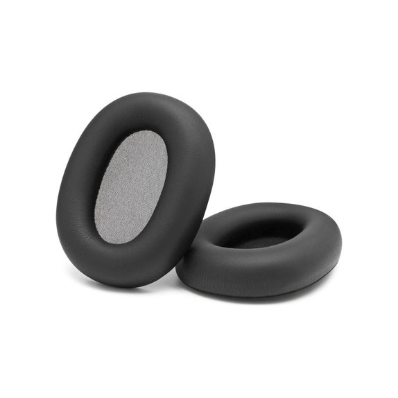 Náhradní Náušníky pro Sony WH-1000XM6, Paměťová pěna + PU kůže, Černé, 1 pár