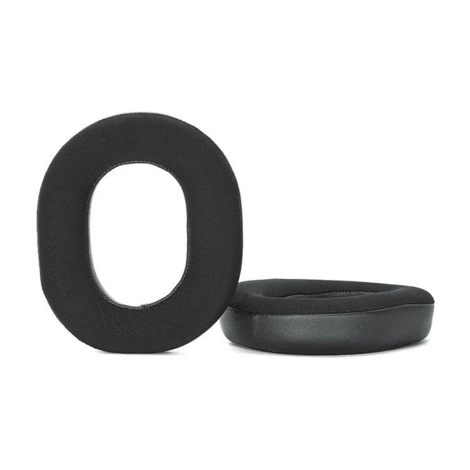 Náhradní Náušníky pro Razer Blackshark V3 Pro, Paměťová pěna + Textil, Černé, 1 pár