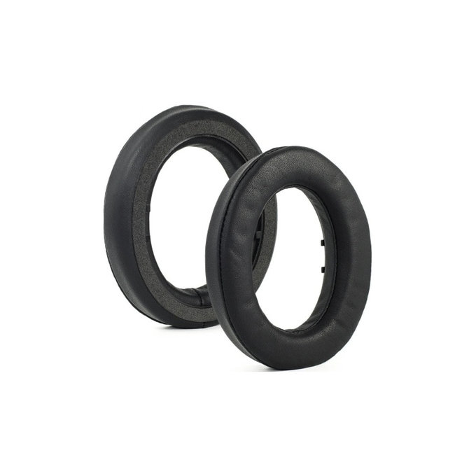 Náhradní Náušníky pro Sennheiser HD490 Pro, HD490 Pro Plus, Paměťová pěna + PU kůže, Černé, 1 pár