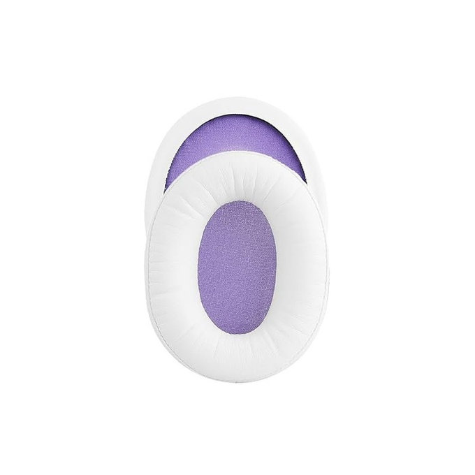 Náhradní Náušníky pro Kingston HyperX Cloud Alpha Gaming, Paměťová pěna + PU kůže, Bílé, 1 pár