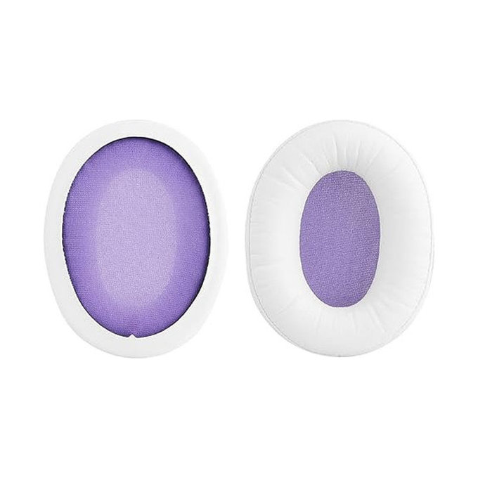 Náhradní Náušníky pro Kingston HyperX Cloud Alpha Gaming, Paměťová pěna + PU kůže, Bílé, 1 pár