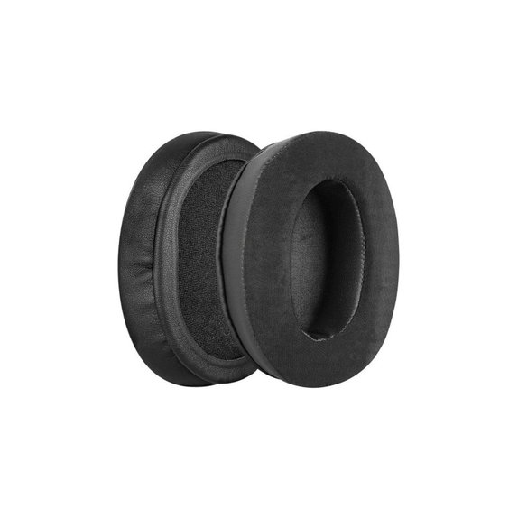 Náhradní Náušníky pro Kingston HyperX Cloud, Paměťová pěna + Neopren + PU kůže, Černé, 1 pár