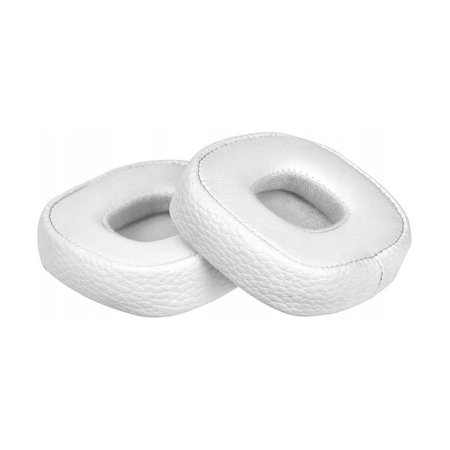 Náhradní Náušníky pro Marshall Major IV, Paměťová pěna + PU kůže, Bílé, 1 pár